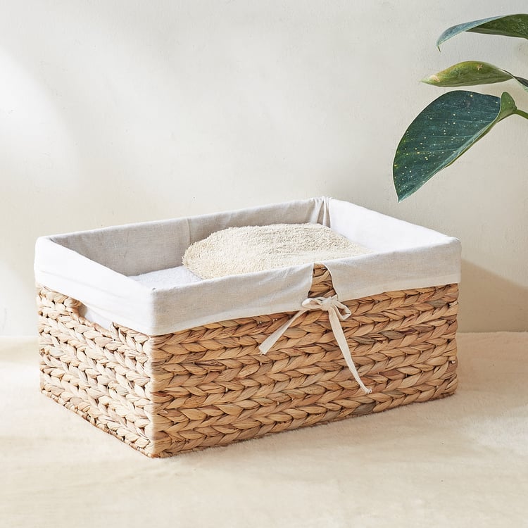 Regan Juvale Seagrass and Iron Storage Box with Lid