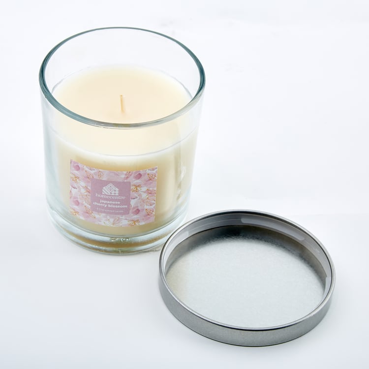 Corsica Japanese Cherry Blossom Scented Jar Candle With Lid
