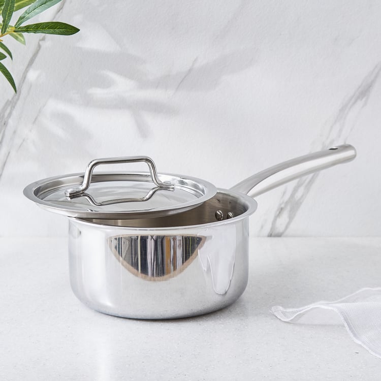Valeria Carin Stainless Steel Sauce Pan with Lid - 2.3L