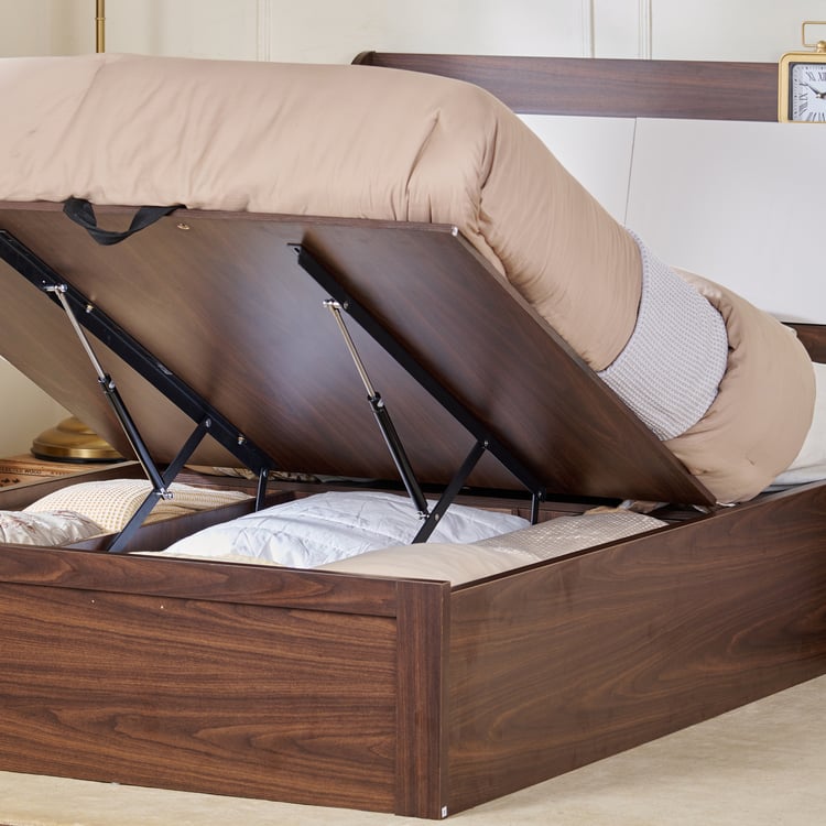 Tulip Teen Bed with Hydraulic Storage - Brown