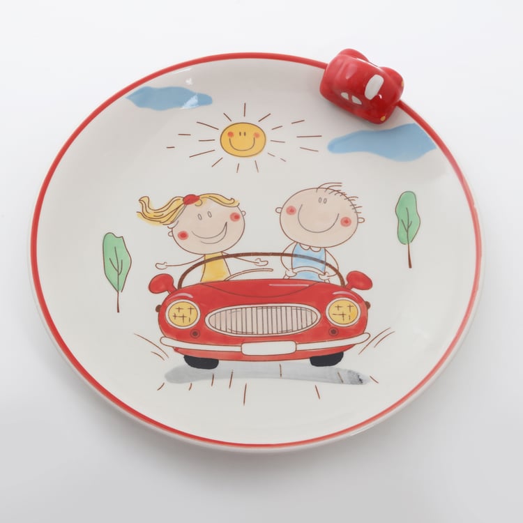 Bliss Kids Stoneware Printed Appetizer Plate - 20cm