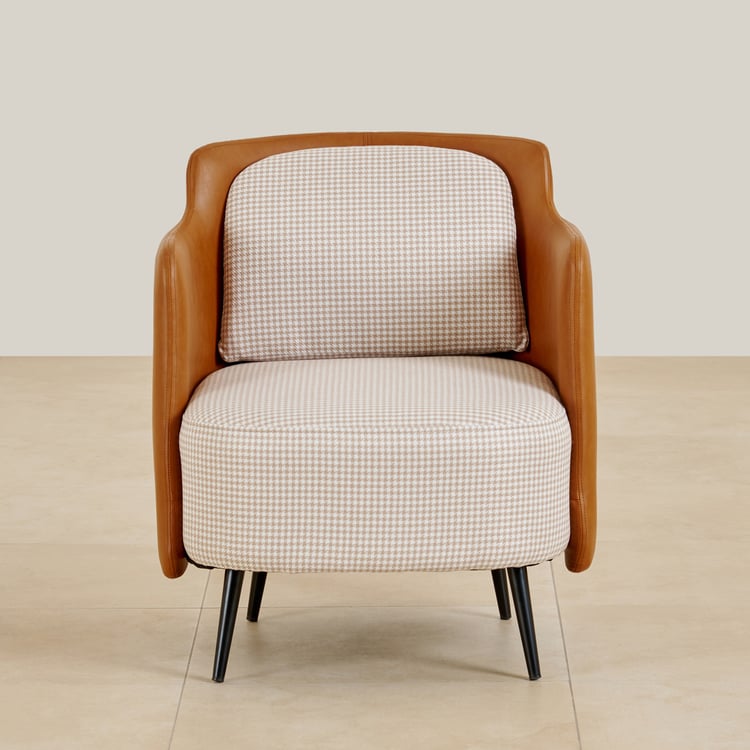 Fern Living Fabric Accent Chair - Brown