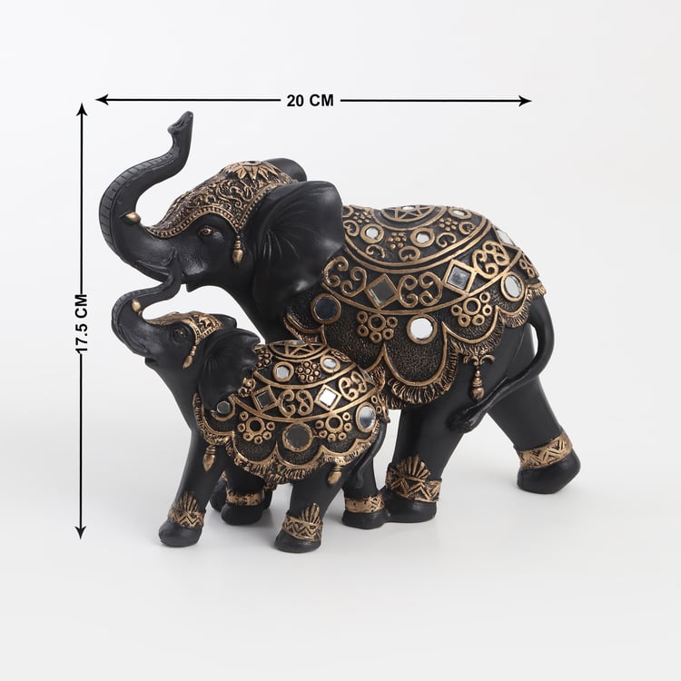 Corsica Mirat Polyresin Elephants Figurine