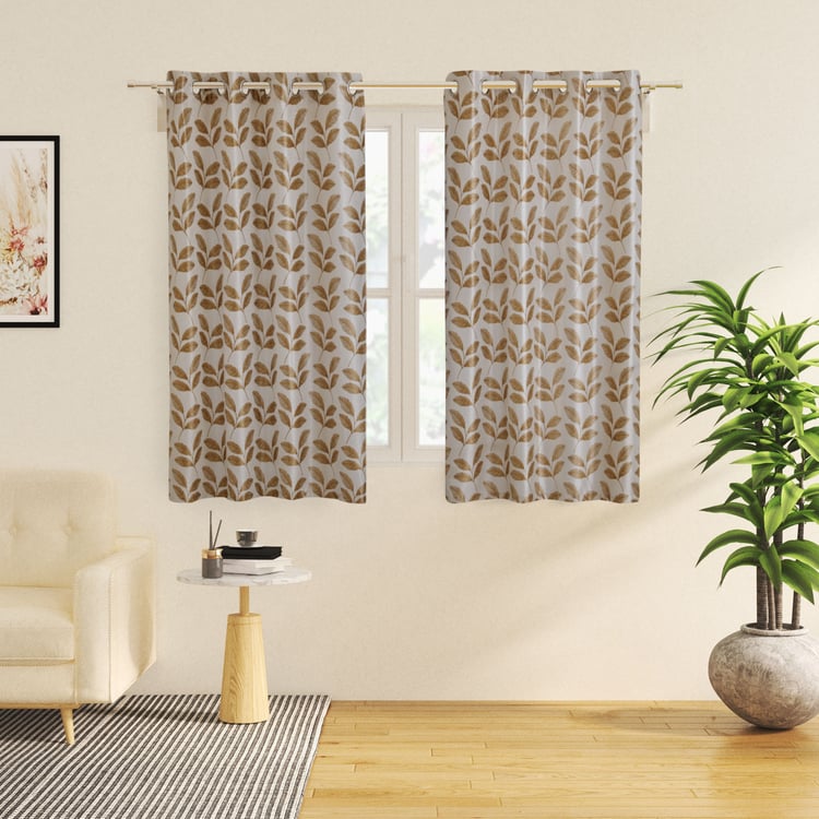 Corsica Andrea Set of 2 Printed Light Filtering Window Curtain