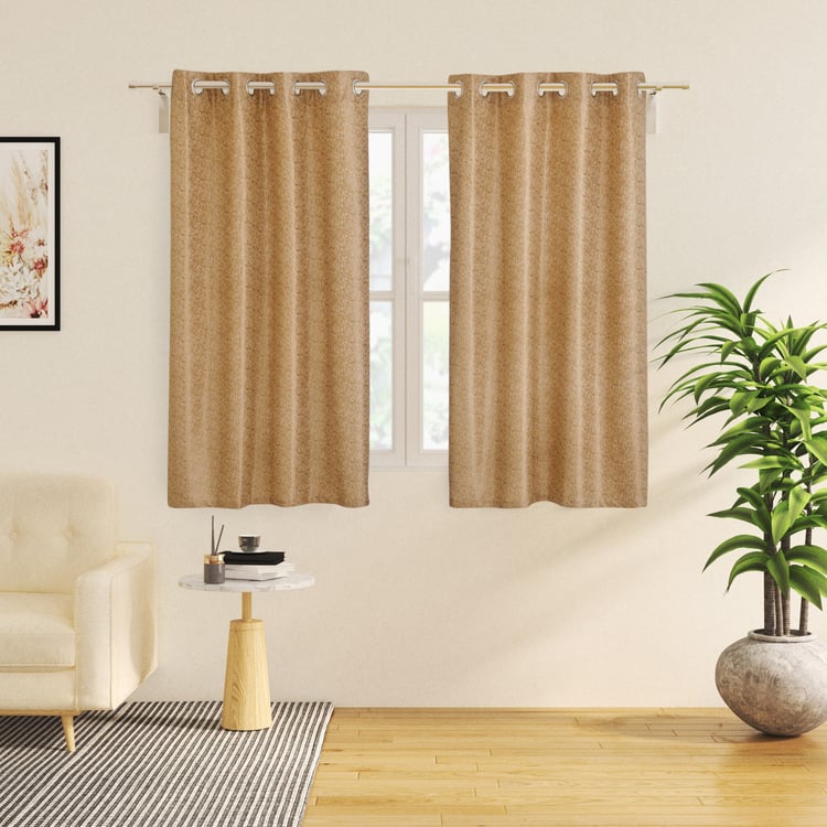 Corsica Andrea Set of 2 Printed Light Filtering Window Curtains