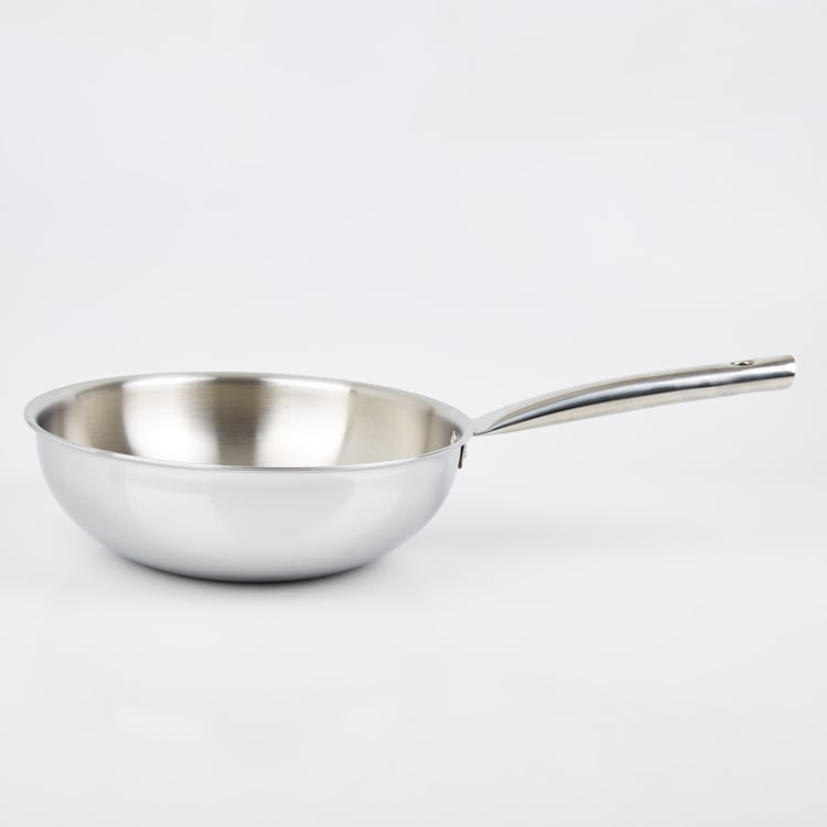 Valeria Carin Stainless Steel Induction Wok - 3.8L