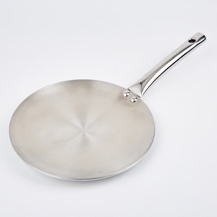 Valeria Carin Stainless Steel Induction Concave Tawa - 25.5cm