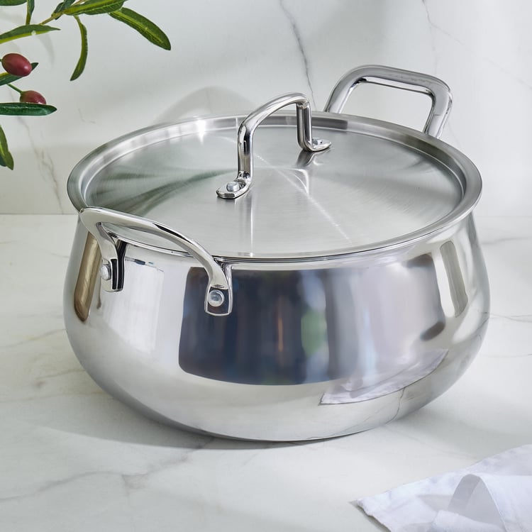 Valeria Carin Stainless Steel Induction Handi with Lid - 6.8L
