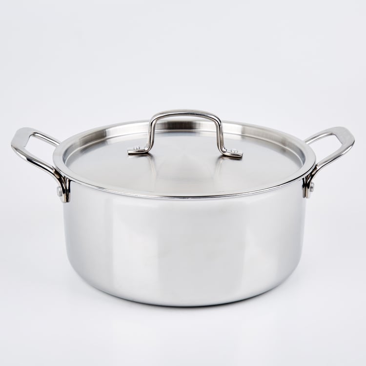Valeria Carin Stainless Steel Induction Casserole with Lid - 5.6L