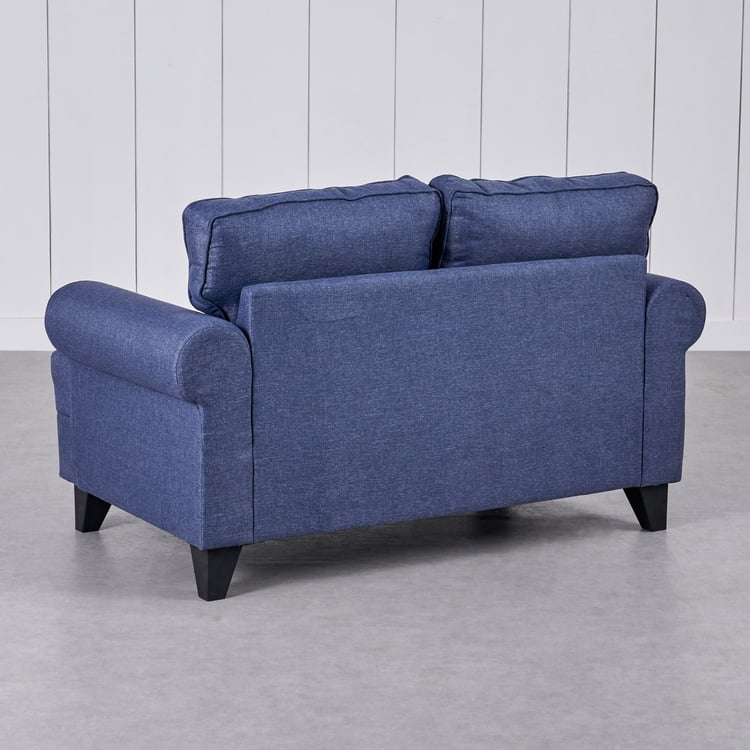 Helios California Fabric 2-Seater Sofa - Blue