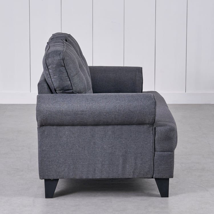 Helios California Fabric 2-Seater Sofa - Grey