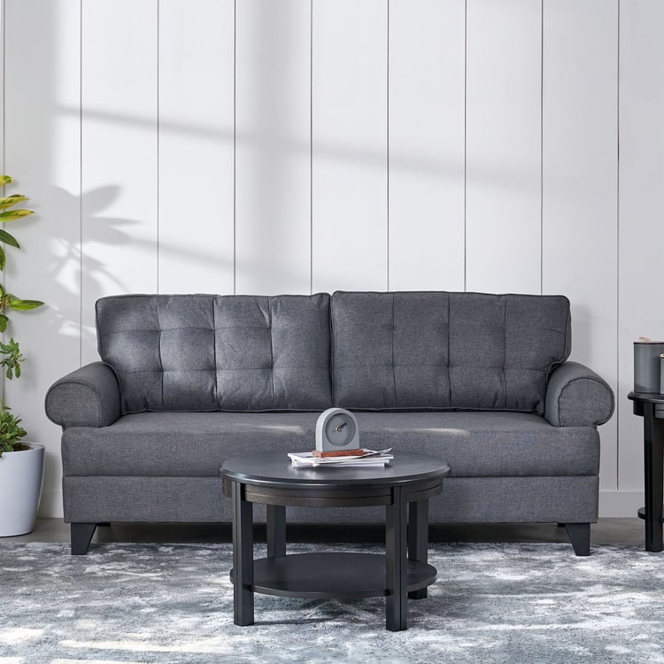 Helios California Fabric 3-Seater Sofa - Grey