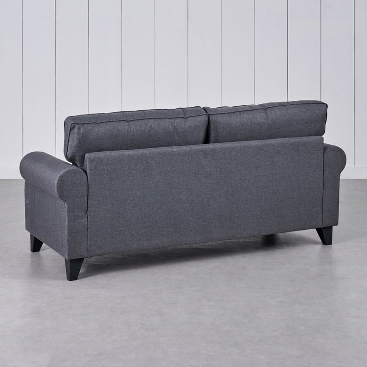 Helios California Fabric 3-Seater Sofa - Grey