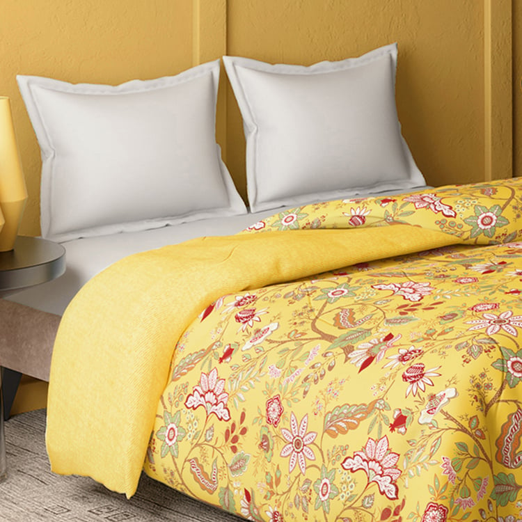 PORTICO Marvella Cotton Floral Print Double Comforter