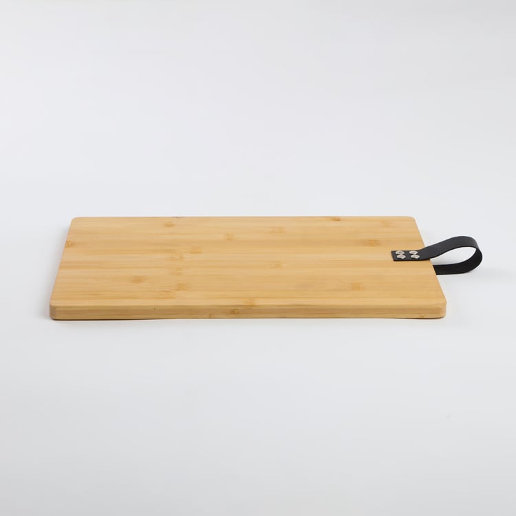 Chef Special Bamboo Chopping Board  with Leather Handle