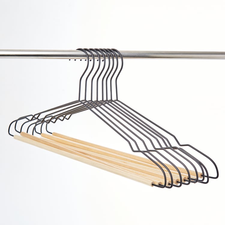 Pacific Winston Set of 8 Metal Clothes Hangers