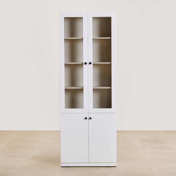 Alps 2-Door Book Cabinet - White