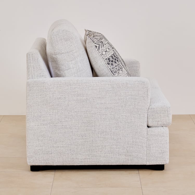 Helios Nicole Fabric 2-Seater Sofa - Beige