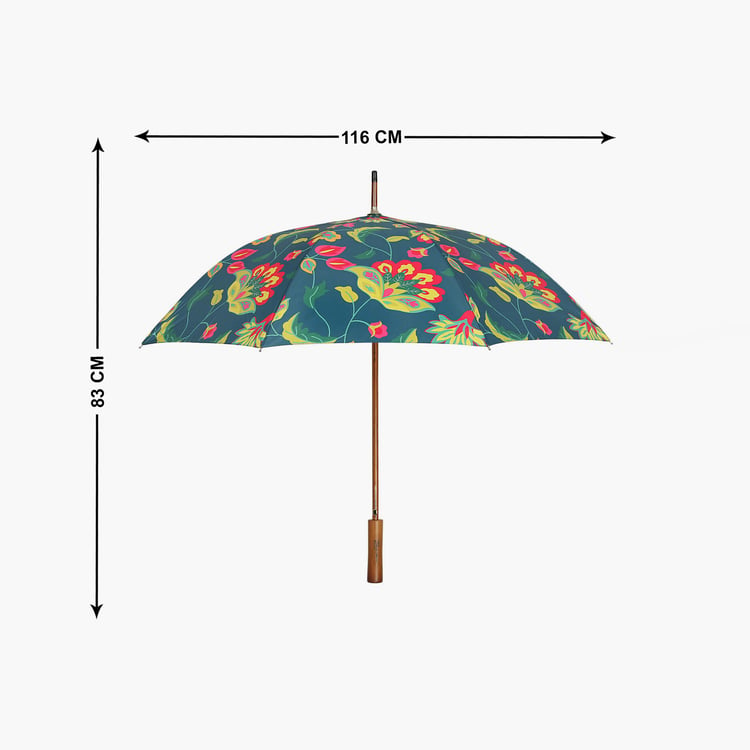 INDIA CIRCUS Cyanic Pop Burst Printed Automatic Long Umbrella