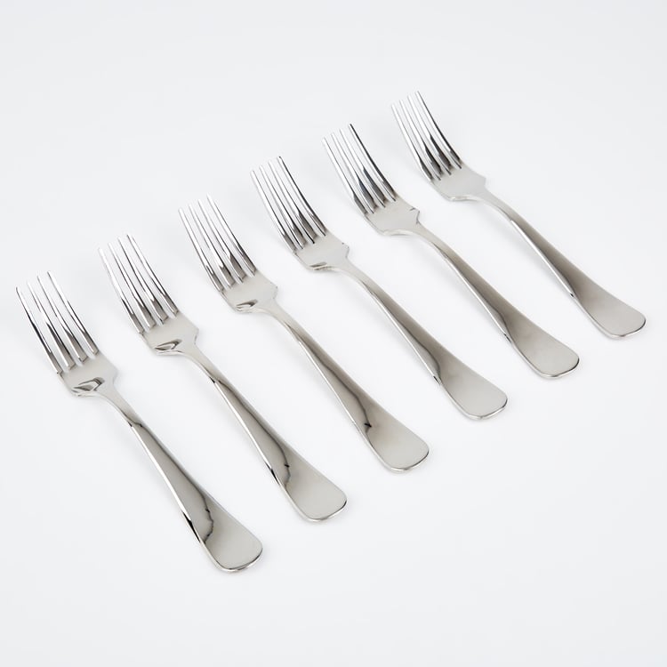 Glister Rosemary Set of 6 Stainless Steel Baby Forks