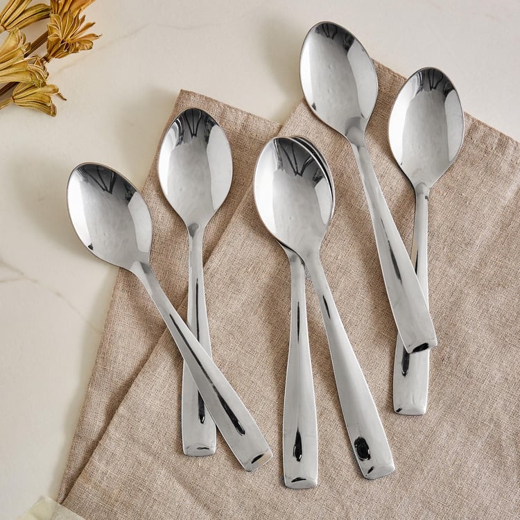 Glister Dune Set of 6 Stainless Steel Baby Spoons