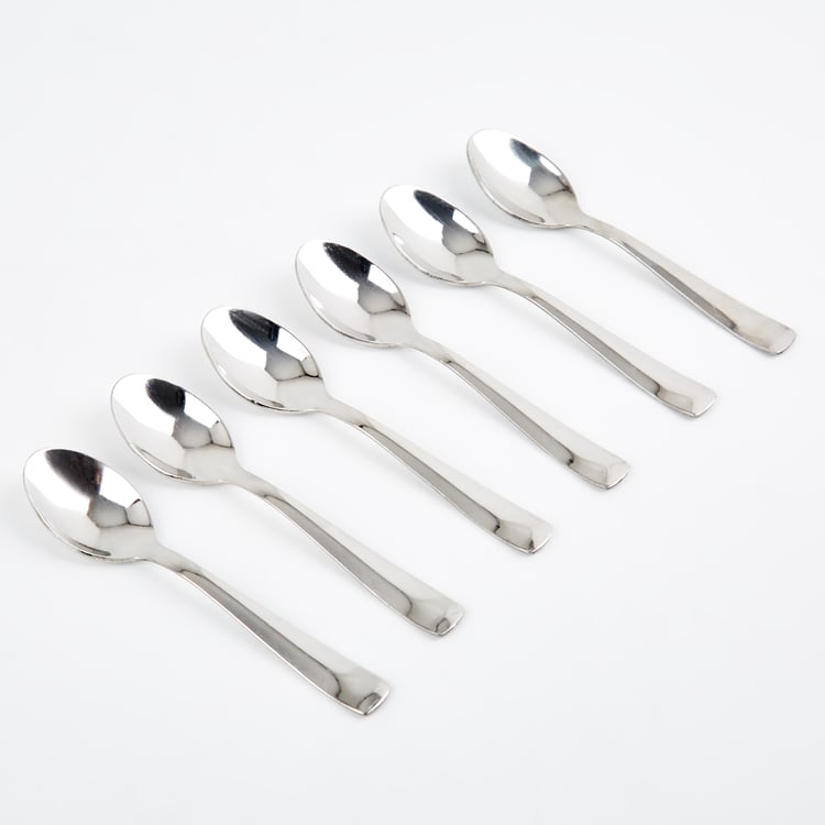 Glister Dune Set of 6 Stainless Steel Spice Spoons