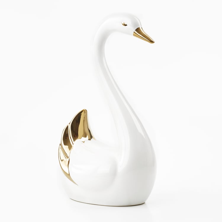 Magnus Set of 2 Porcelain Swan Figurines