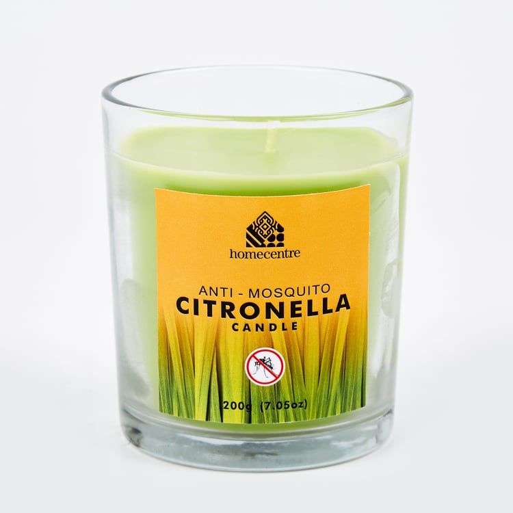 Enchanted Citronella Scented Jar Candle