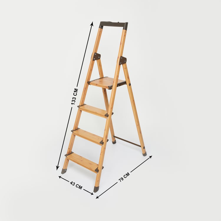 Omnia Grove Aluminium 4-Step Folding Ladder