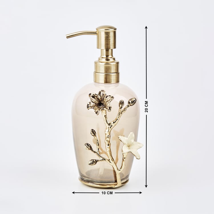 Panama Bloom Glass Soap Dispenser - 450ml