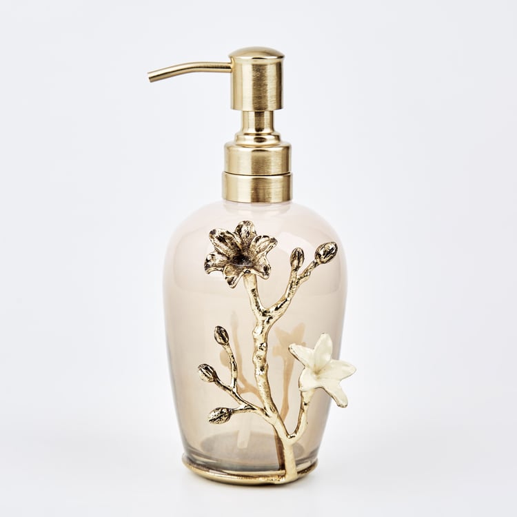 Panama Bloom Glass Soap Dispenser - 450ml