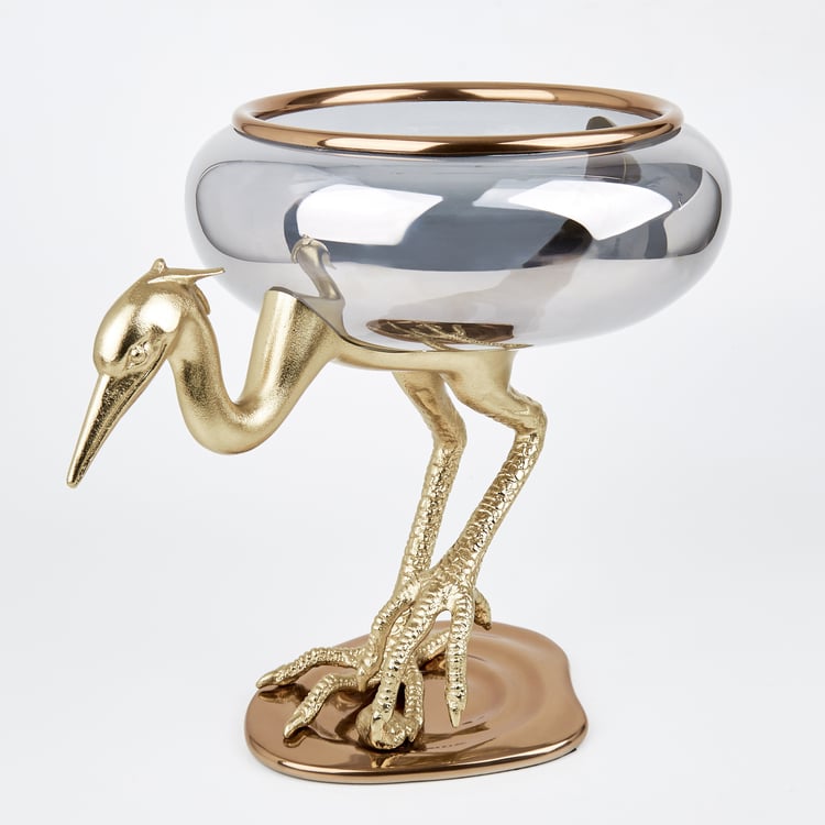 Eternity Vivere Glass Heron Decorative Bowl