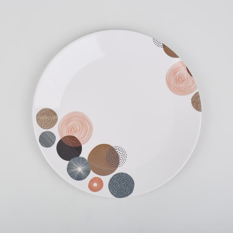 Corsica Azalea Set of 4 Melamine Dinner Plates - 27cm