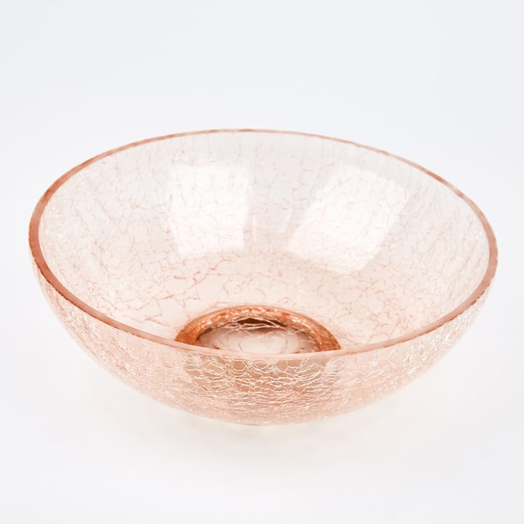 Brian Macia Glass Crackle Decorative Bowl