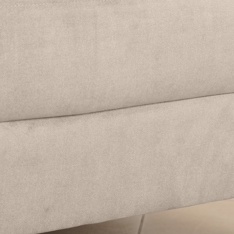 Helios Vive Fabric 1-Seater Sofa - Beige