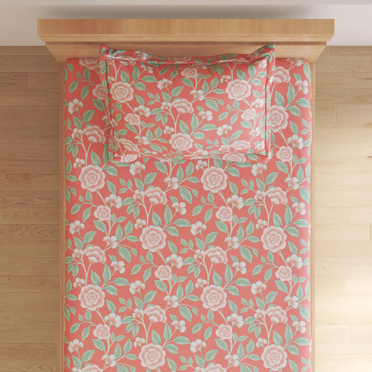 Harold Floral Print 2Pcs Single Bedsheet Set