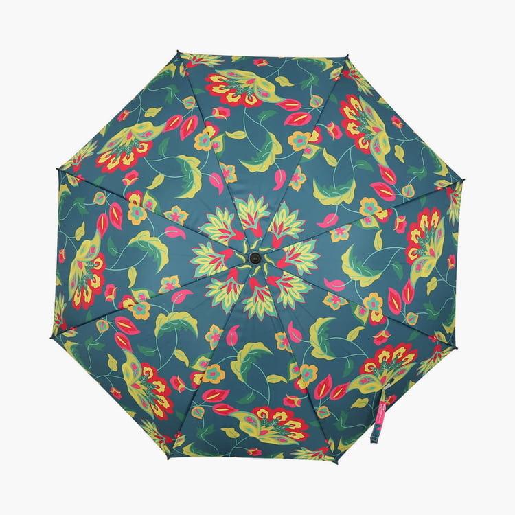 INDIAN CIRCUS Cyanic Pop Burst Printed Umbrella