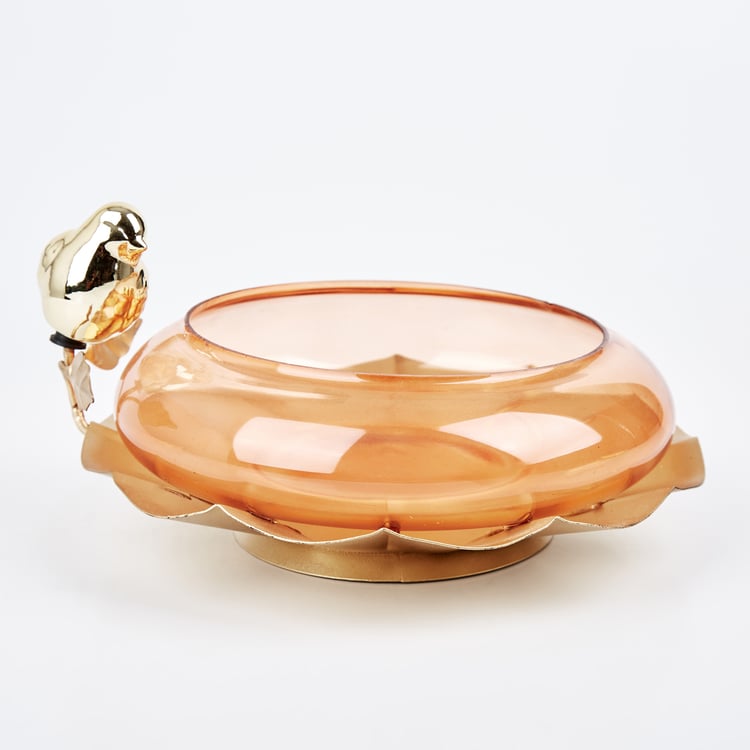 Wables Glass Decorative Bowl with Platter