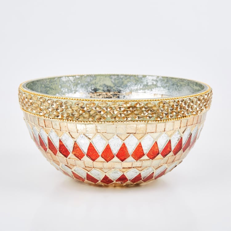 Corsica Mabel Glass Mosaic Decorative Bowl