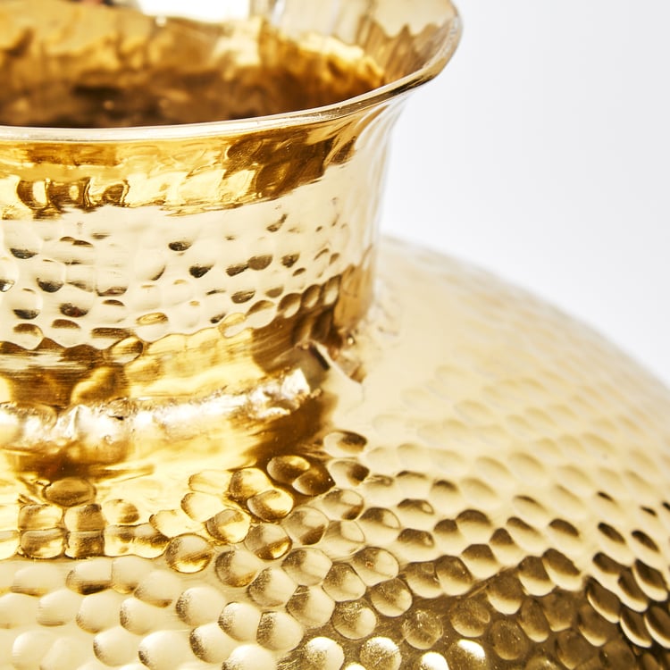 Splendid Gold Rush Gisela Hammered Metal Vase
