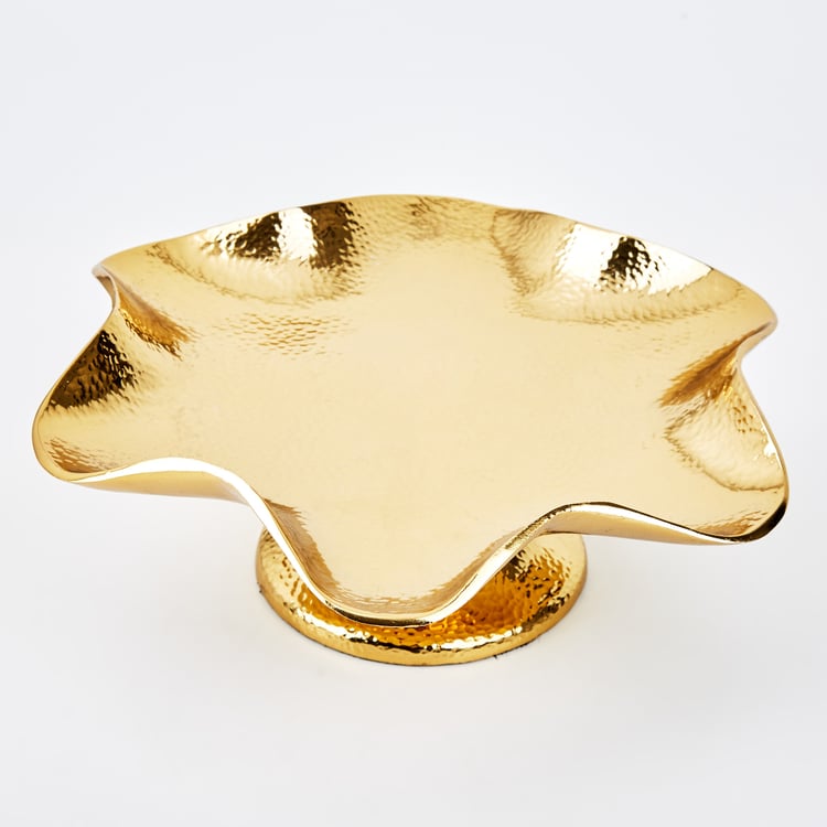 Splendid Gold Rush Metal Hammered Decorative Bowl