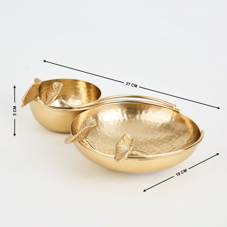 Splendid Brass Hammered Decorative Bowl