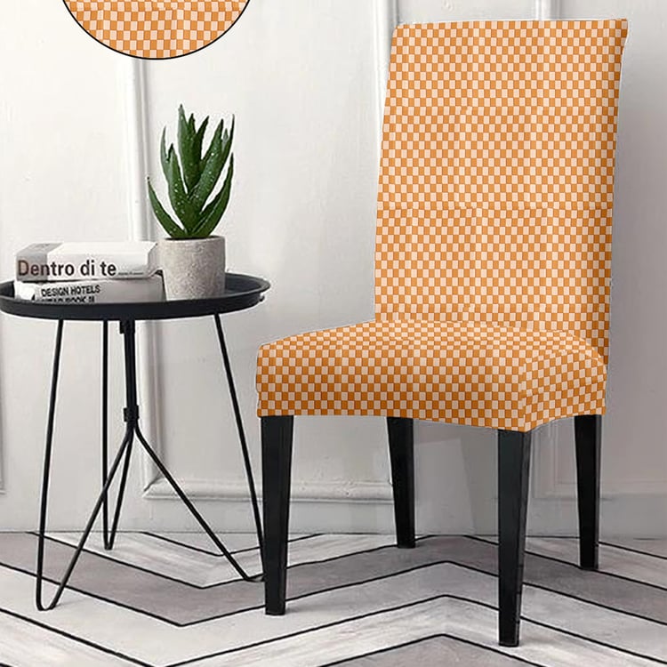Helios Morgan Checked Dining Chair Cover