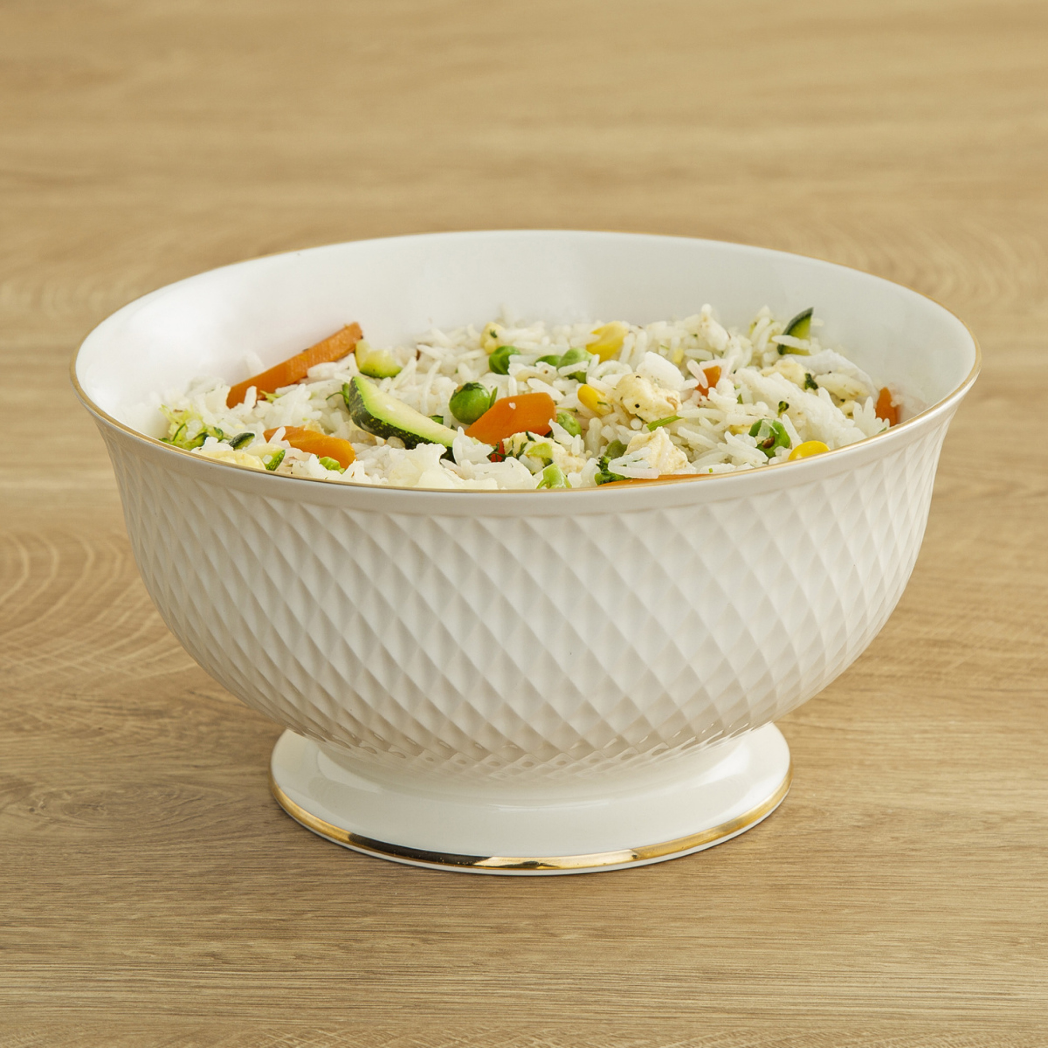 Marshmallow Porcelain Salad Bowl