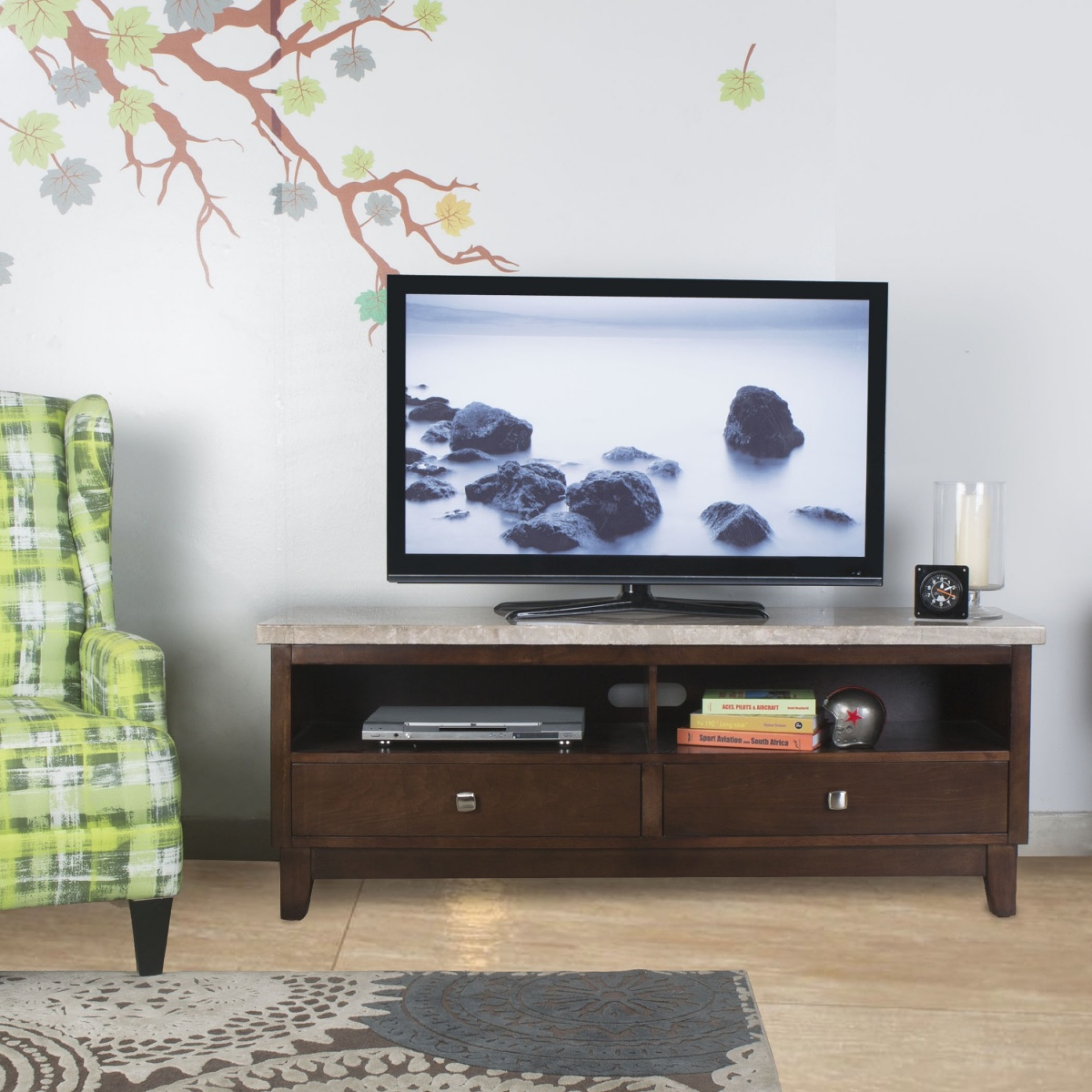 Geneva Oxville Solid Wood TV Unit - Brown