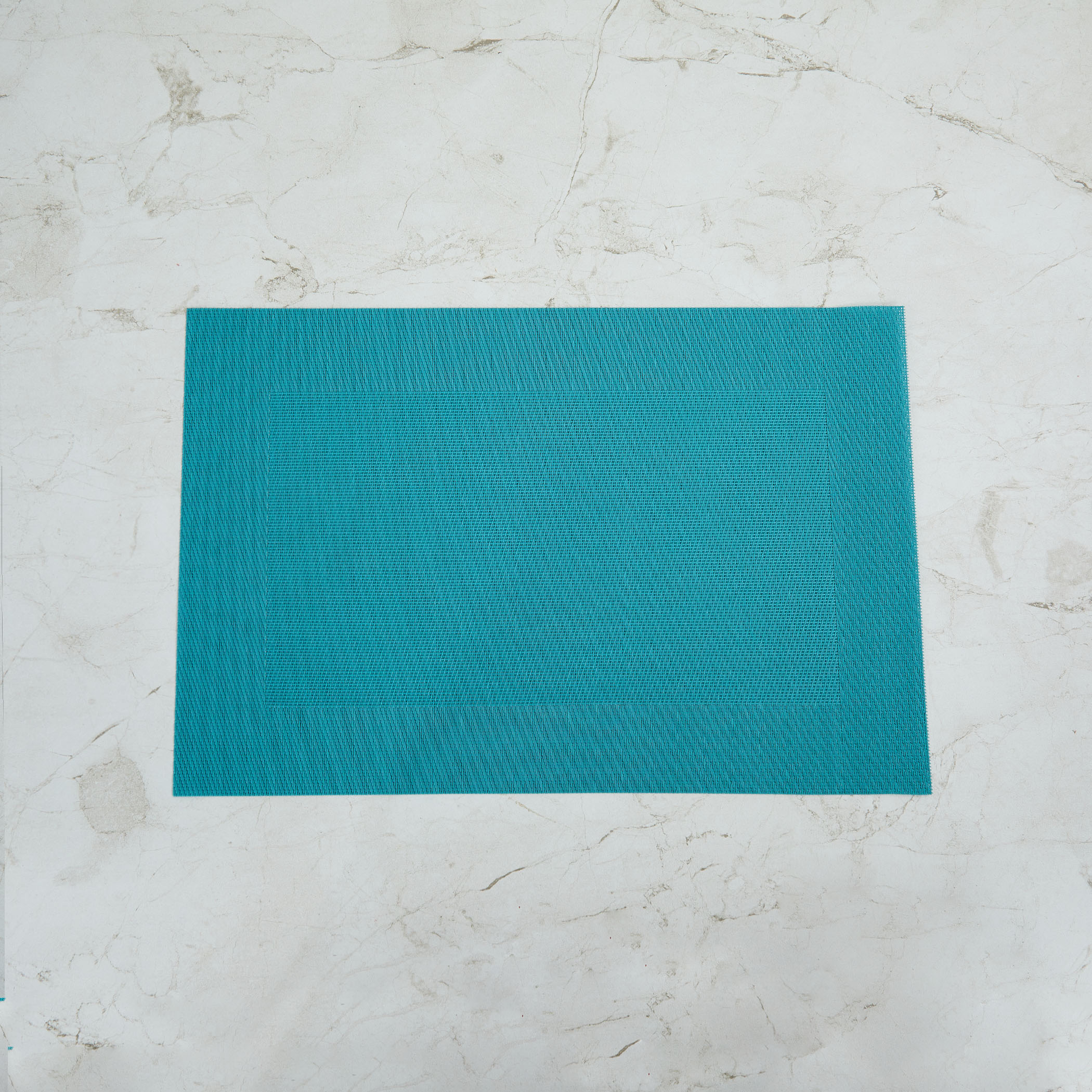 Colour Connect Textured Placemat - PVC - Placemats 45 cm L x 30 cm W -Blue