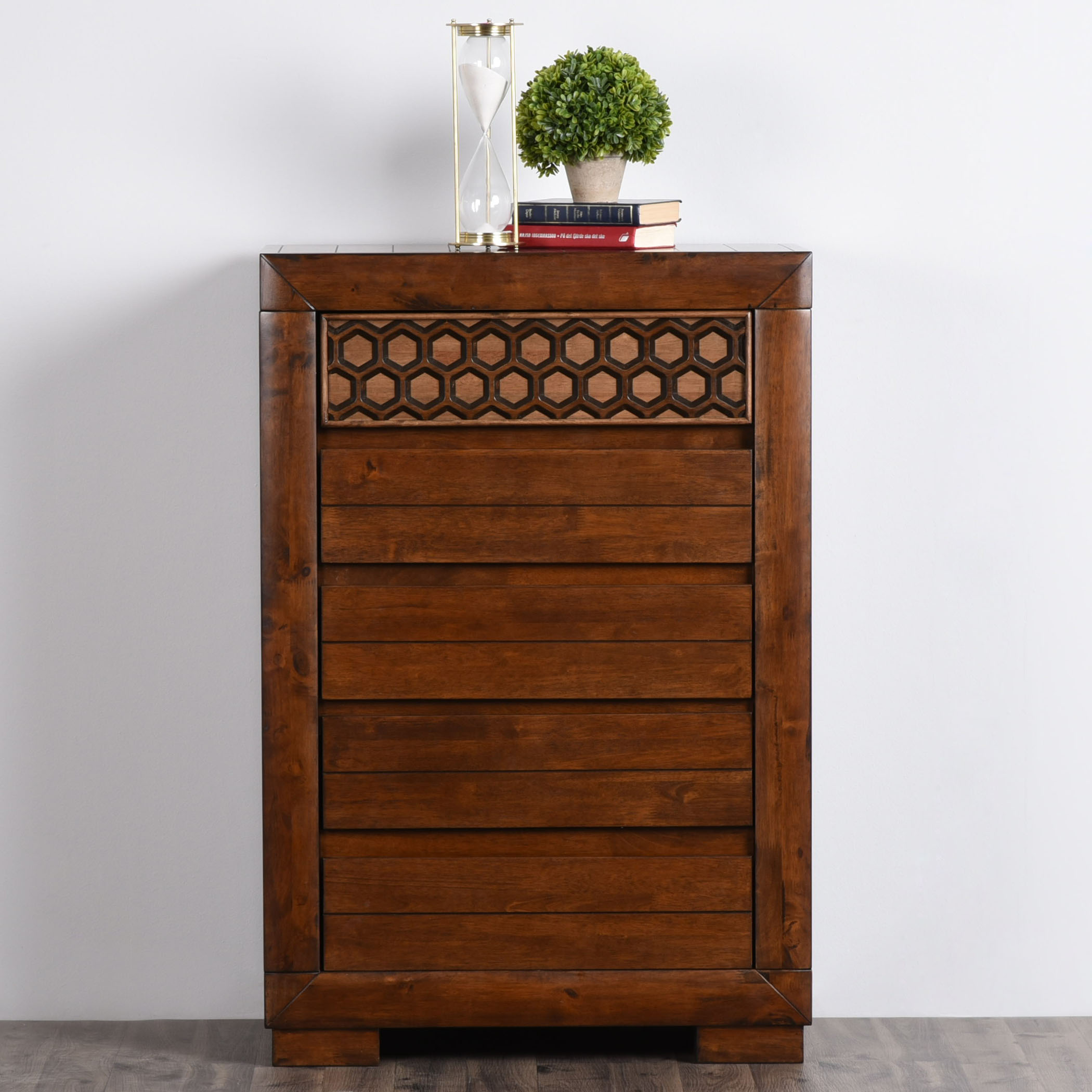 Heritage Chest of 5 Drawers - Brown