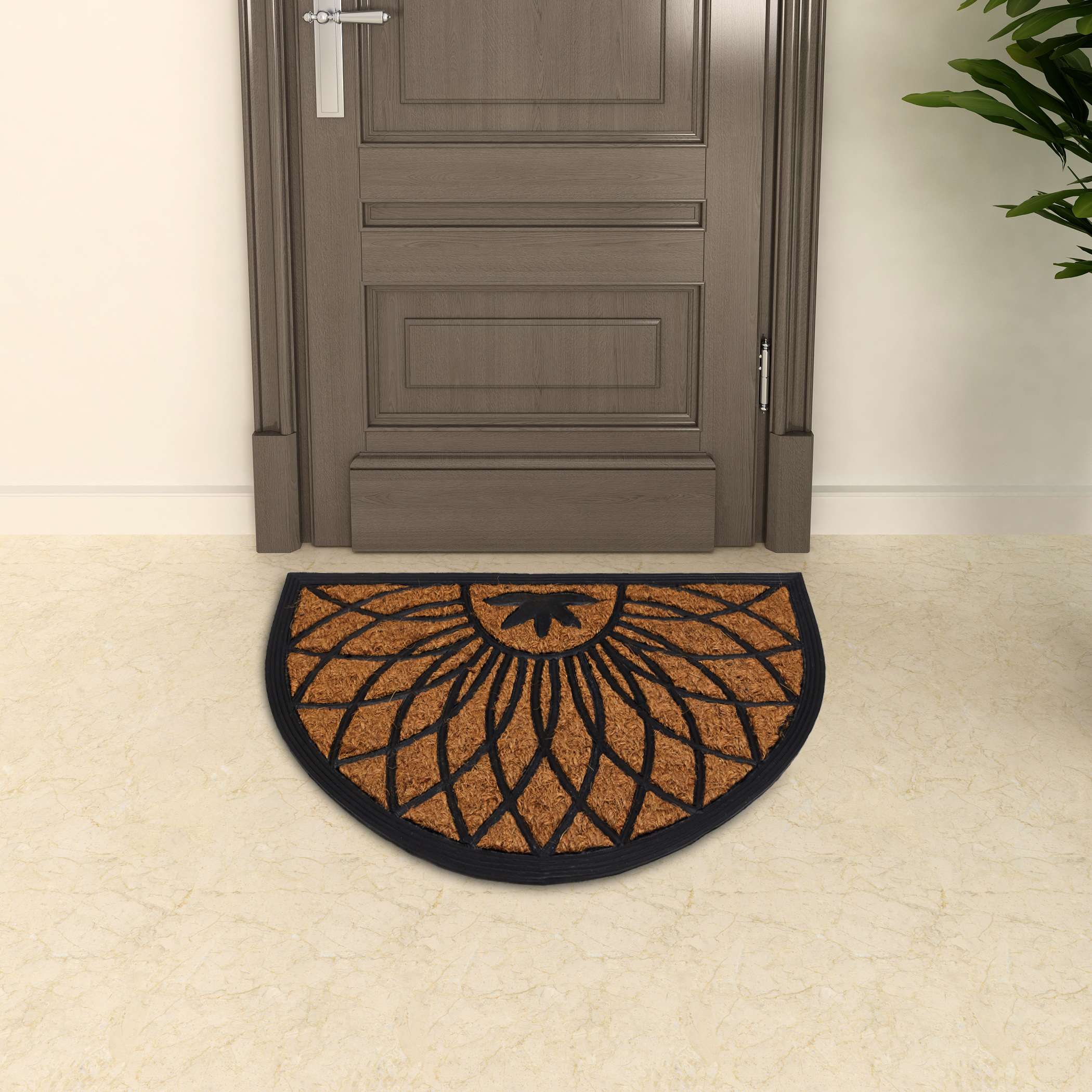 Radiance Rubber Coir Doormat - 60x40cm