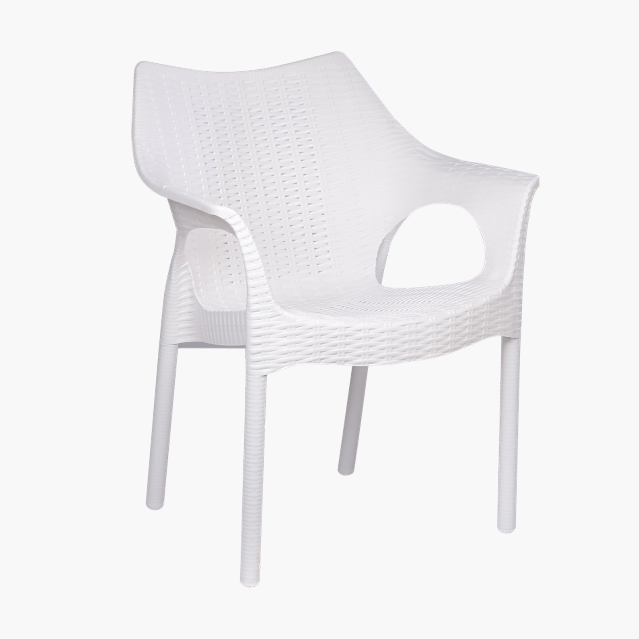 Abigail Polypropylene Outdoor Chair - White