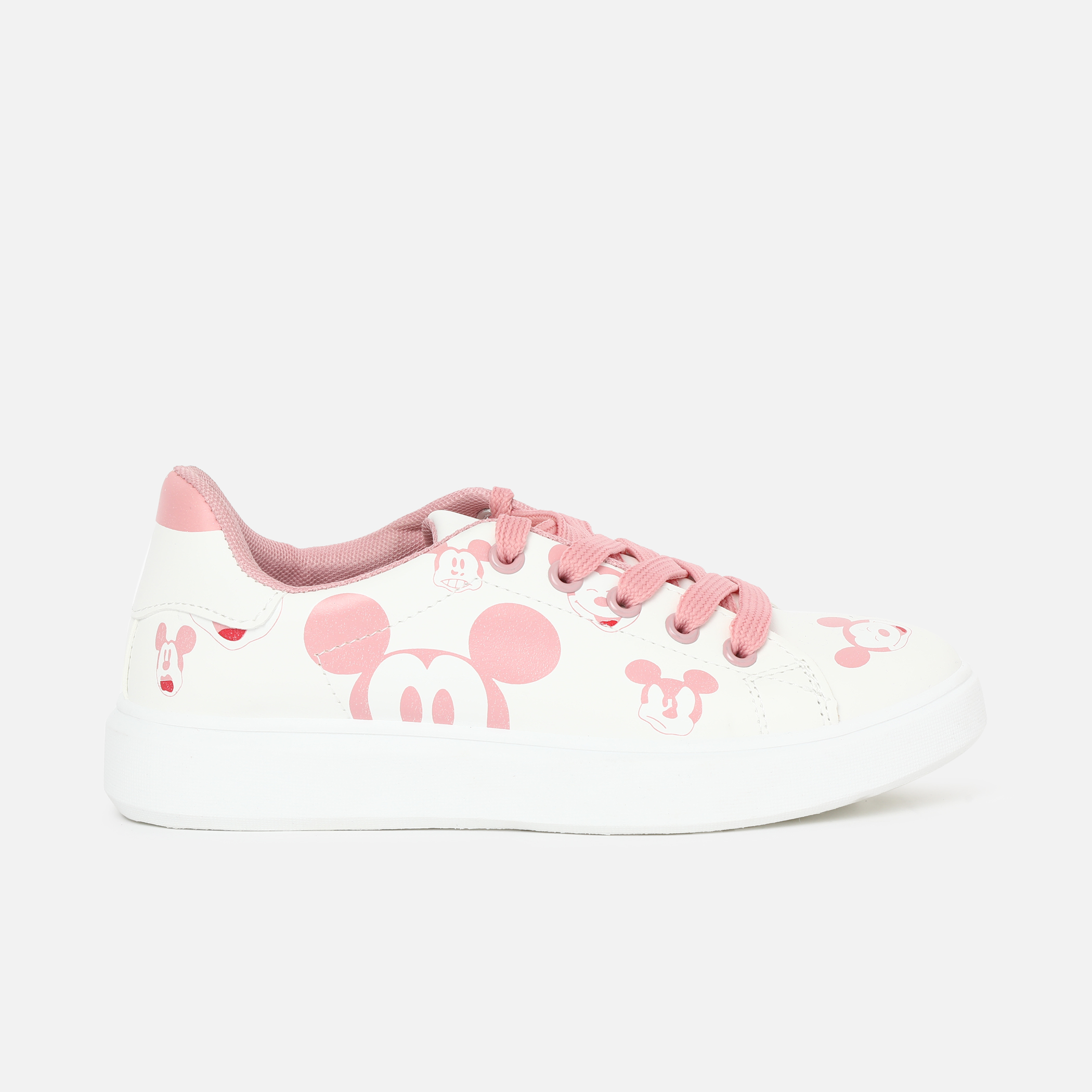 FAME FOREVER Girls Printed Lace-Up Character Sneakers